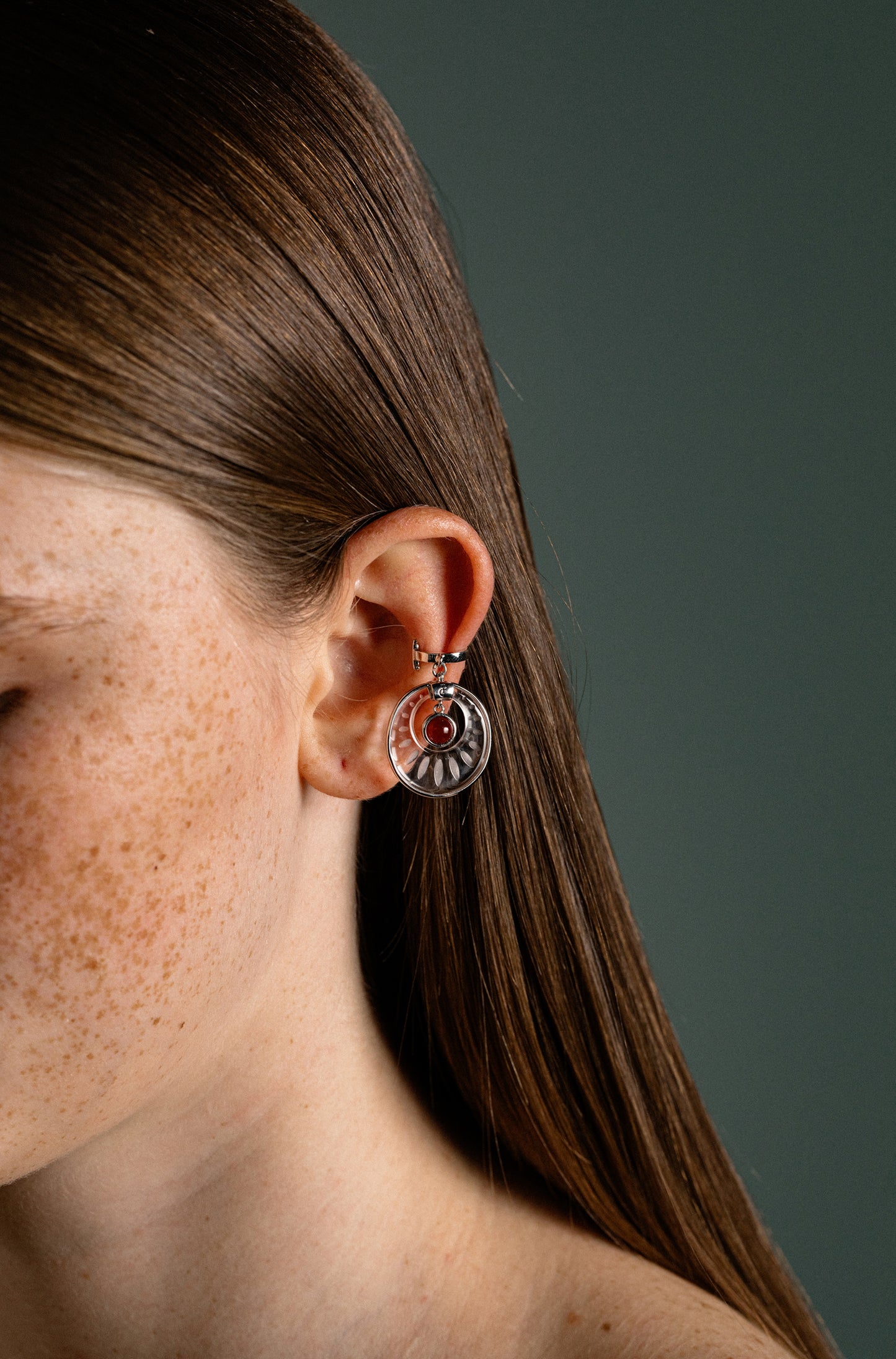 Reflection of Narcissism . 'Truth' Ear Bone clip