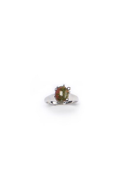 Over the Town . Cluster gemstone ring