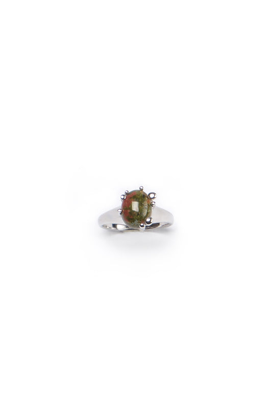 Over the Town . Cluster gemstone ring