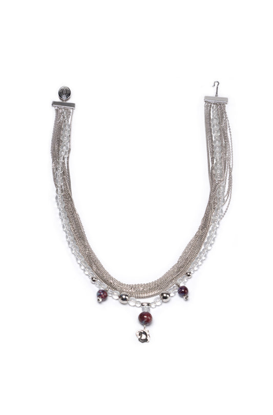 Over the Town . Romantic Flower Necklace