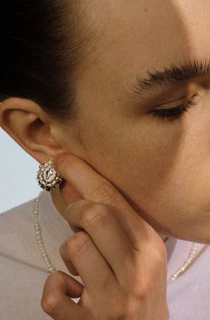 Gone with the Wind . Ring Stone Earring